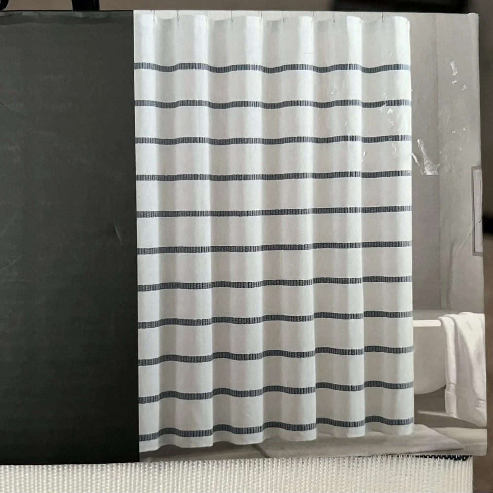 DKNY Shower Curtain Pratt 72 Inch X 72 Inch NWT